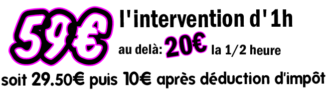 tarif depannage informatique